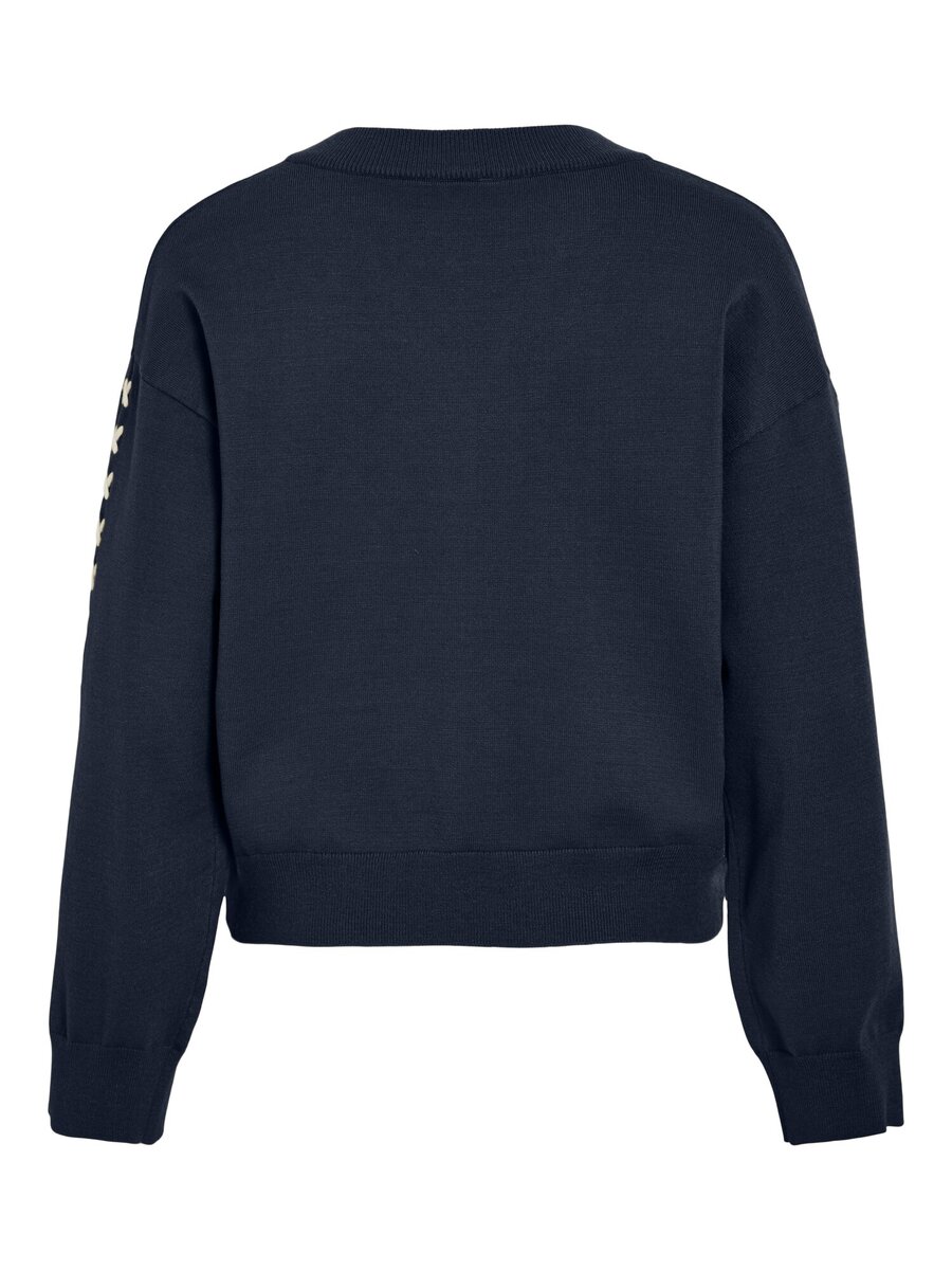 Pull van het merk Vila in het Marine