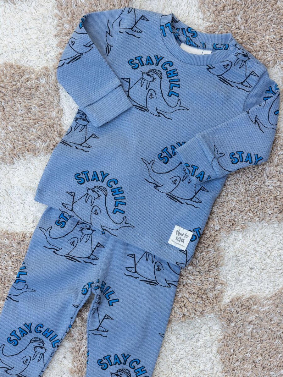 Pyjama van het merk Feetje in het Blauw