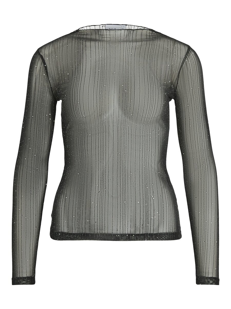 T-shirt van het merk Vila in het Zwart