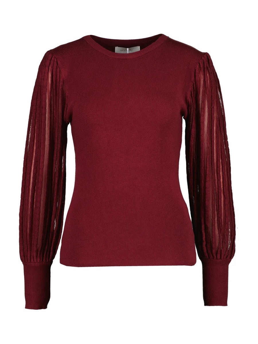 Pull van het merk Amelie&amelie in het Bordeaux