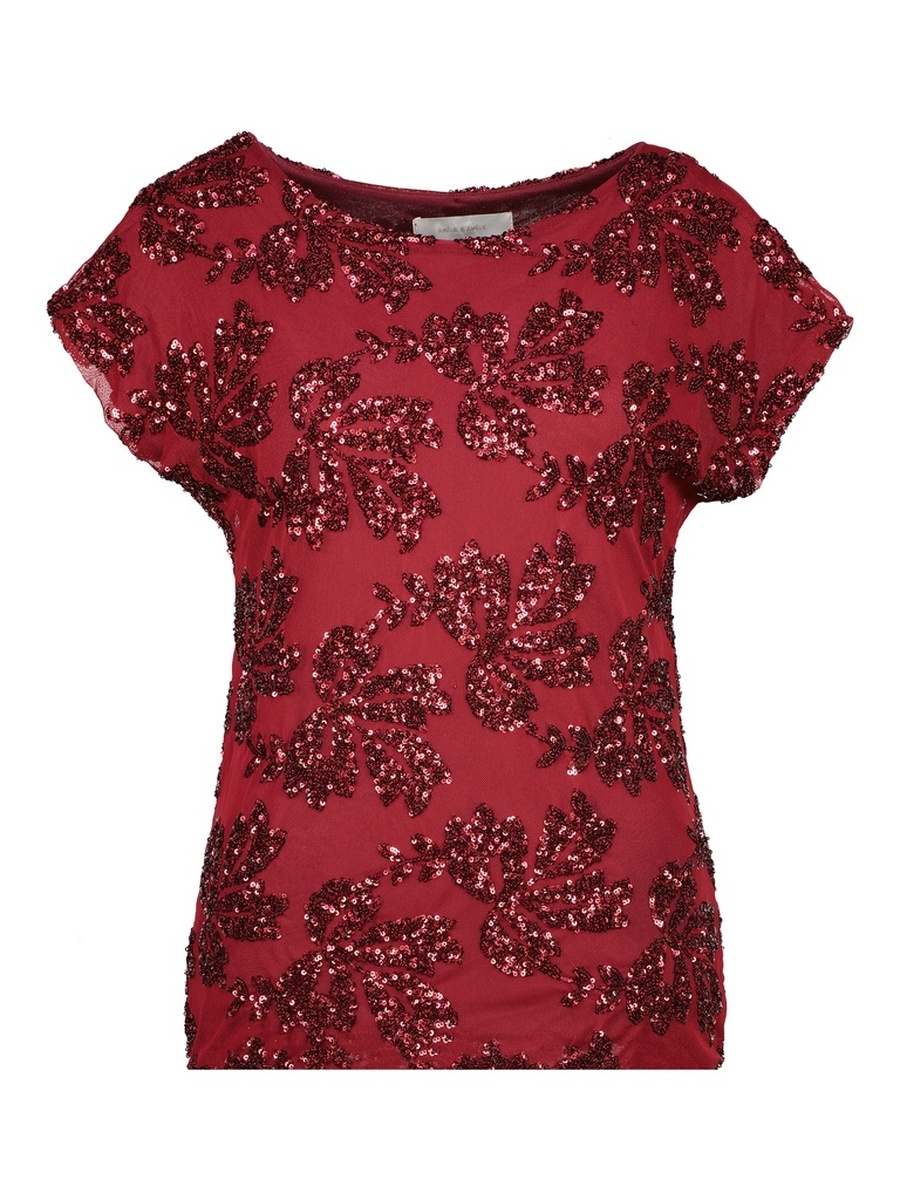 T-shirt van het merk Amelie&amelie in het Bordeaux T-shirt van het merk Amelie&amelie in het Bordeaux