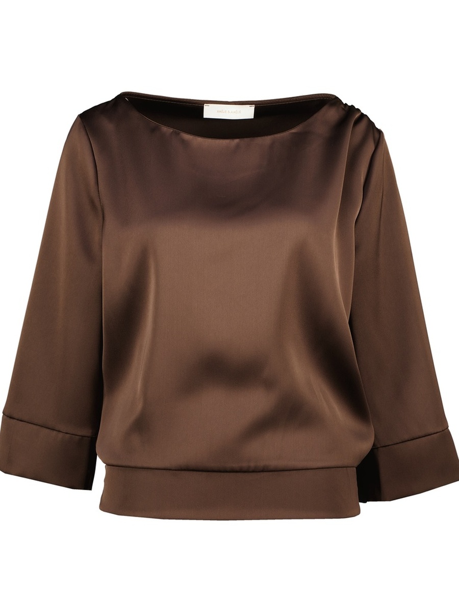 T-shirt van het merk Amelie&amelie in het Bruin T-shirt van het merk Amelie&amelie in het Bruin
