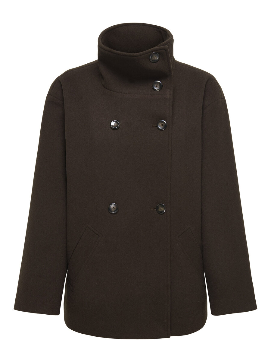 Mantel van het merk Only in het Bruin