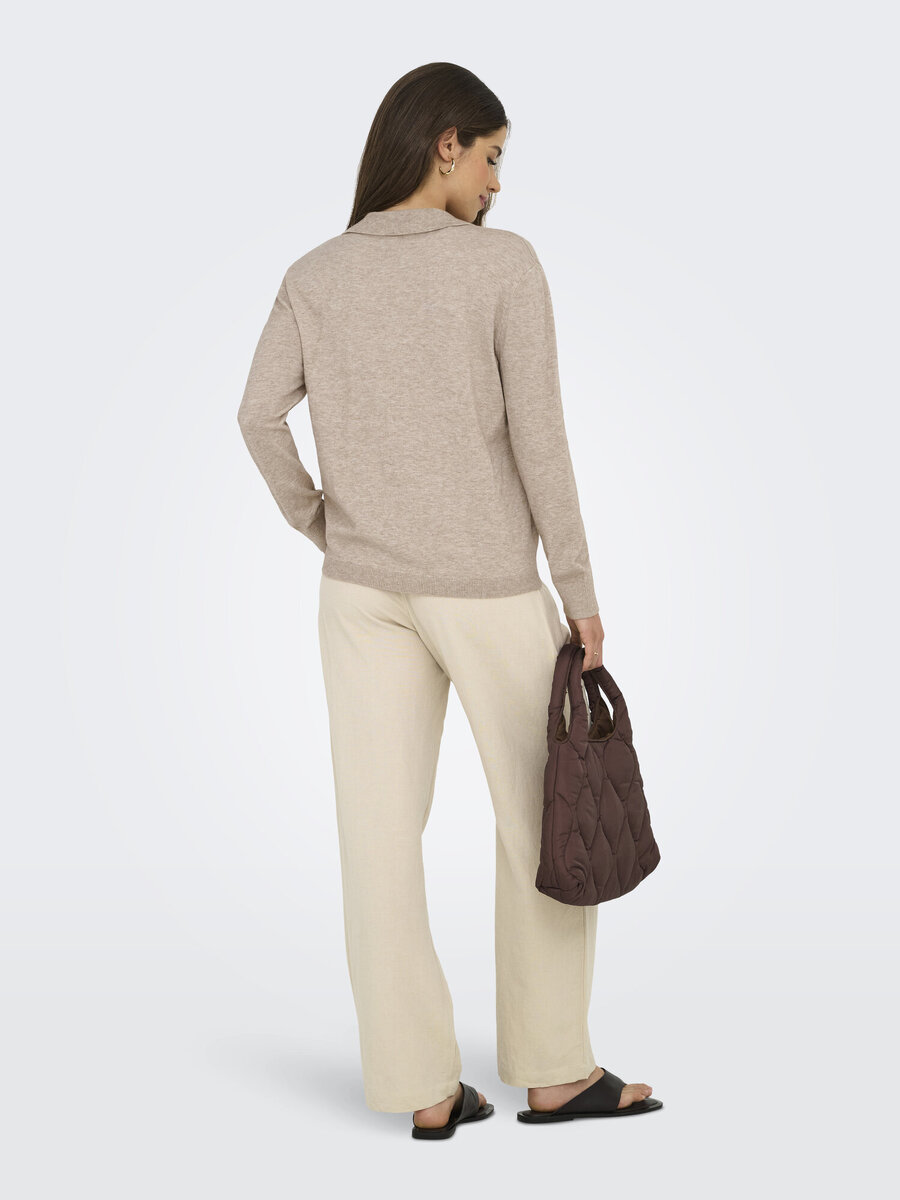 Polo van het merk Only in het Beige