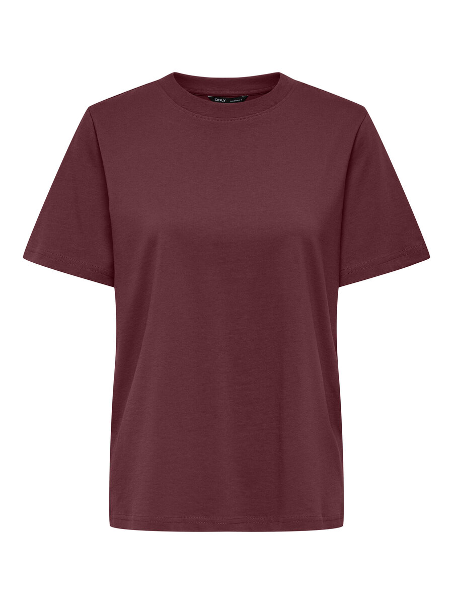 T-shirt van het merk Only in het Bordeaux