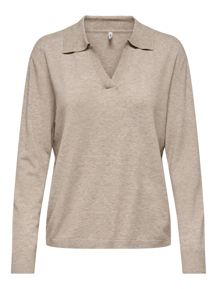 Polo van het merk Only in het Beige