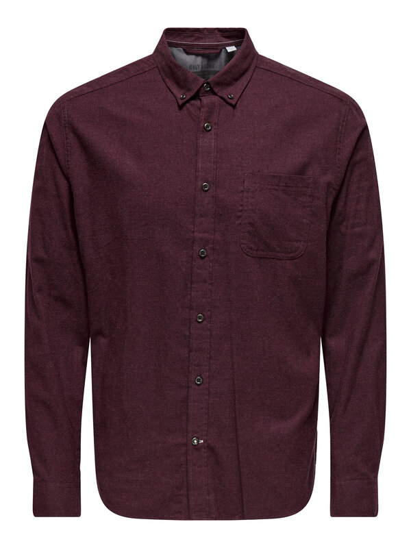 Hemd van het merk Only & Sons in het Bruin