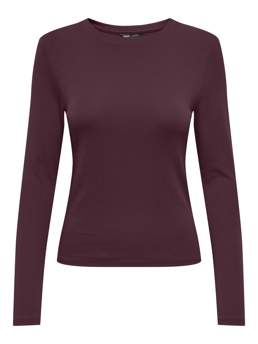 T-shirt van het merk Only in het Bordeaux