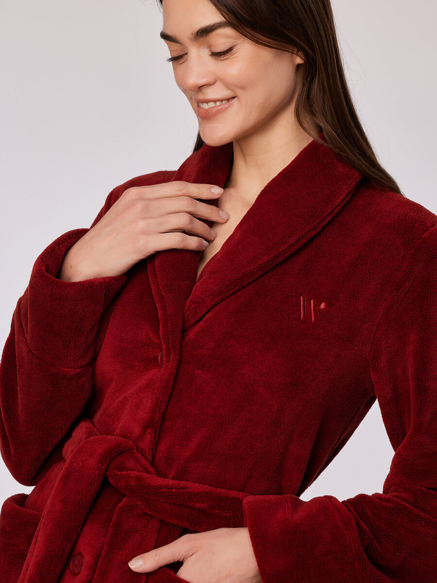 Badjas van het merk Woody in het Rood