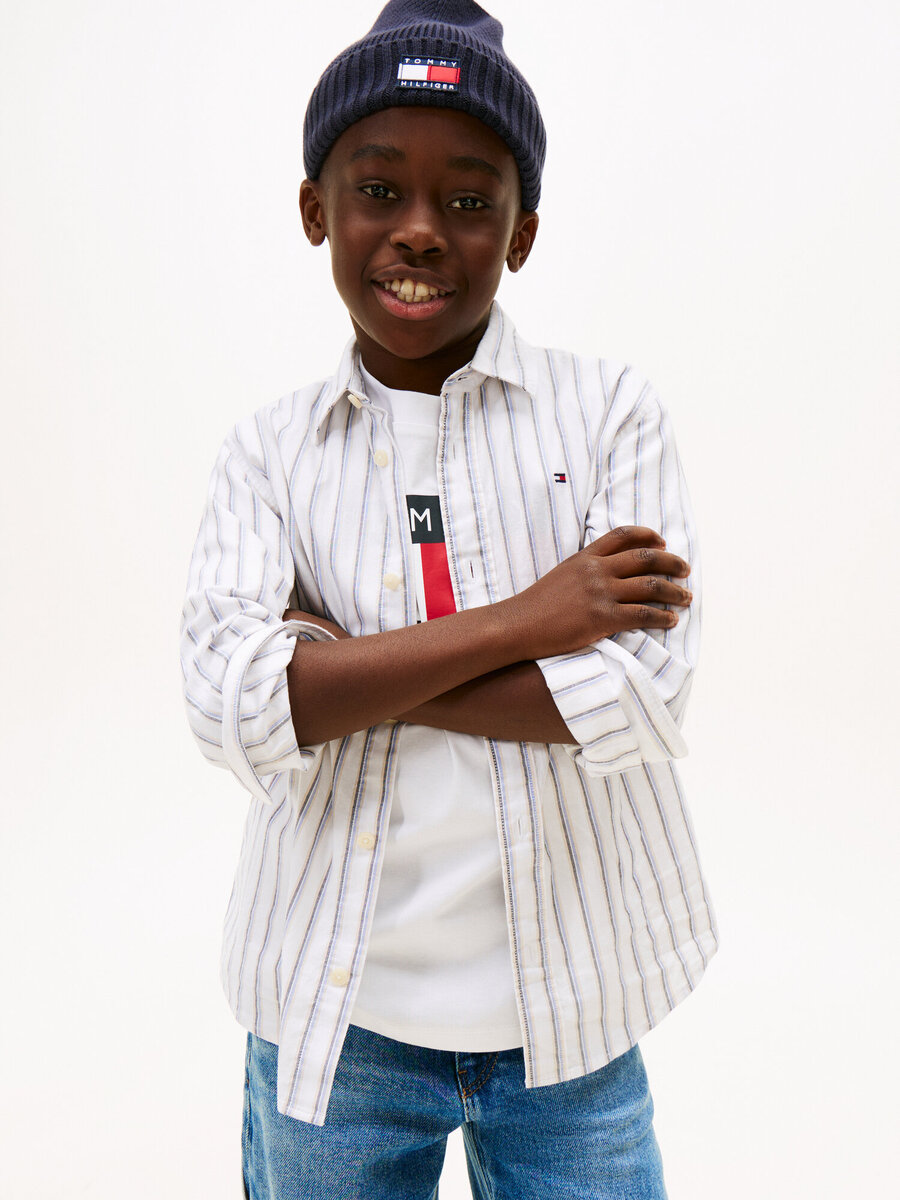 Hemd van het merk Tommy Jeans in het Wit Hemd van het merk Tommy Jeans in het Wit