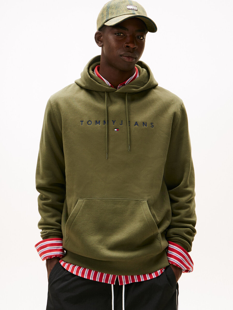 Sweater van het merk Tommy Jeans in het Kaki