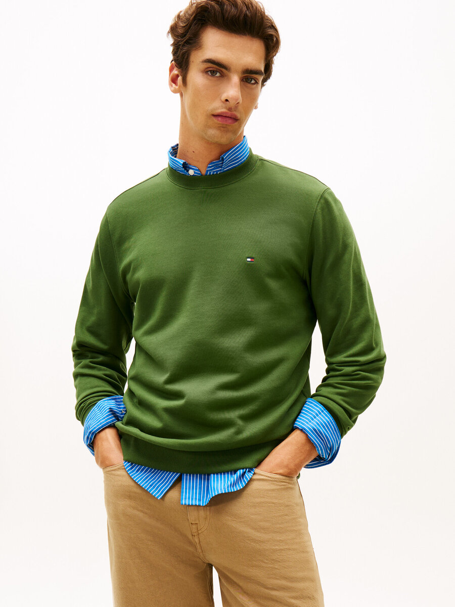 Sweater van het merk Tommy Hilfiger in het Groen