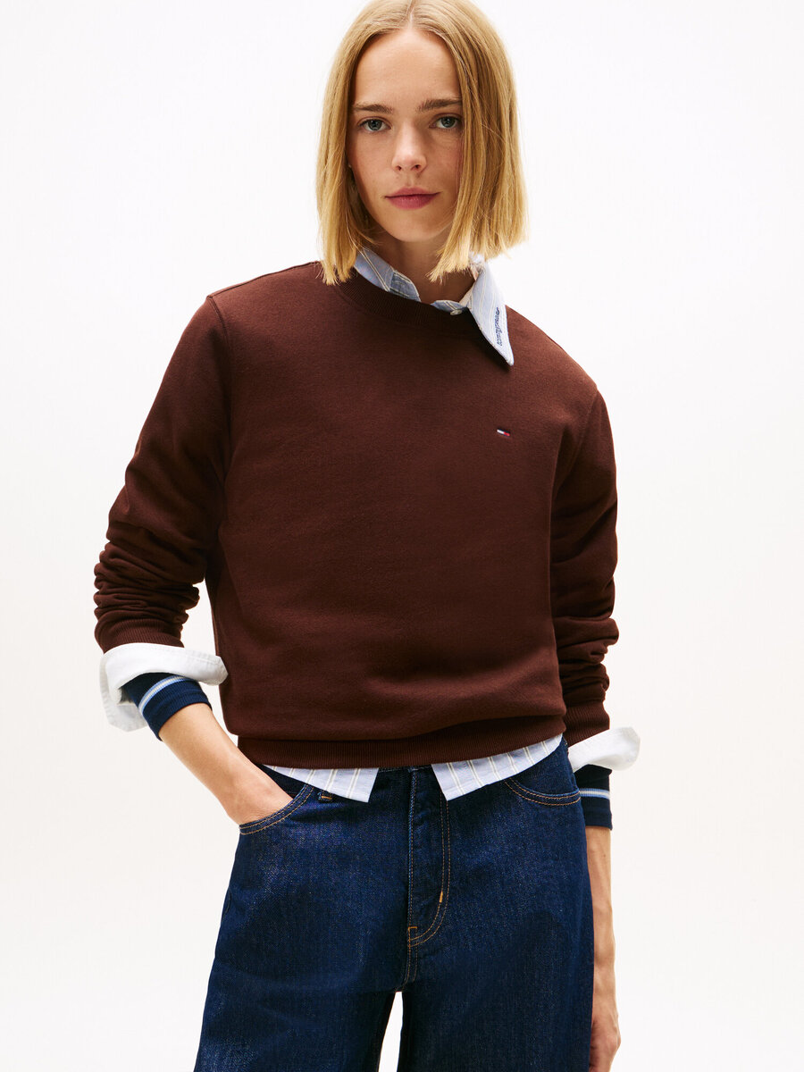 Pull van het merk Tommy Jeans in het Bordeaux