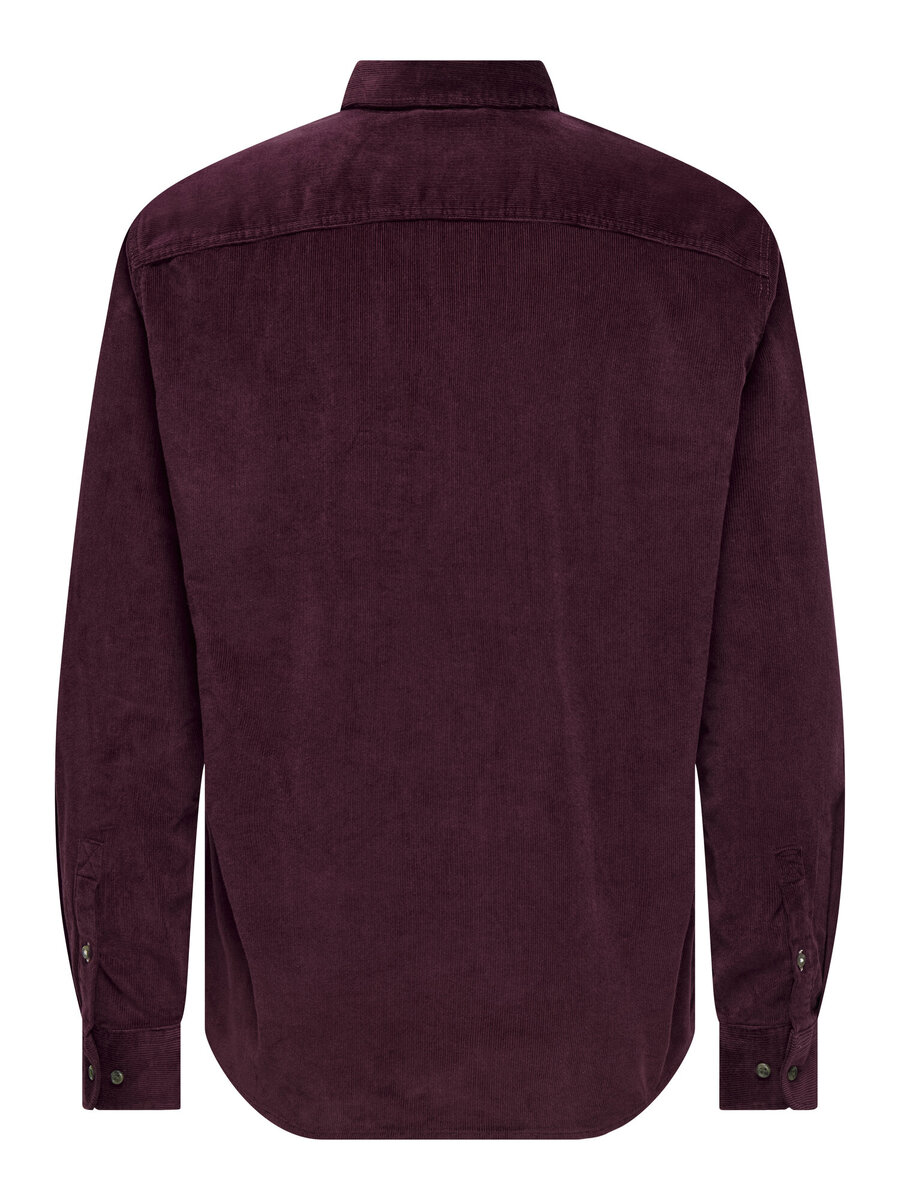 Hemd van het merk Only & Sons in het Bordeaux