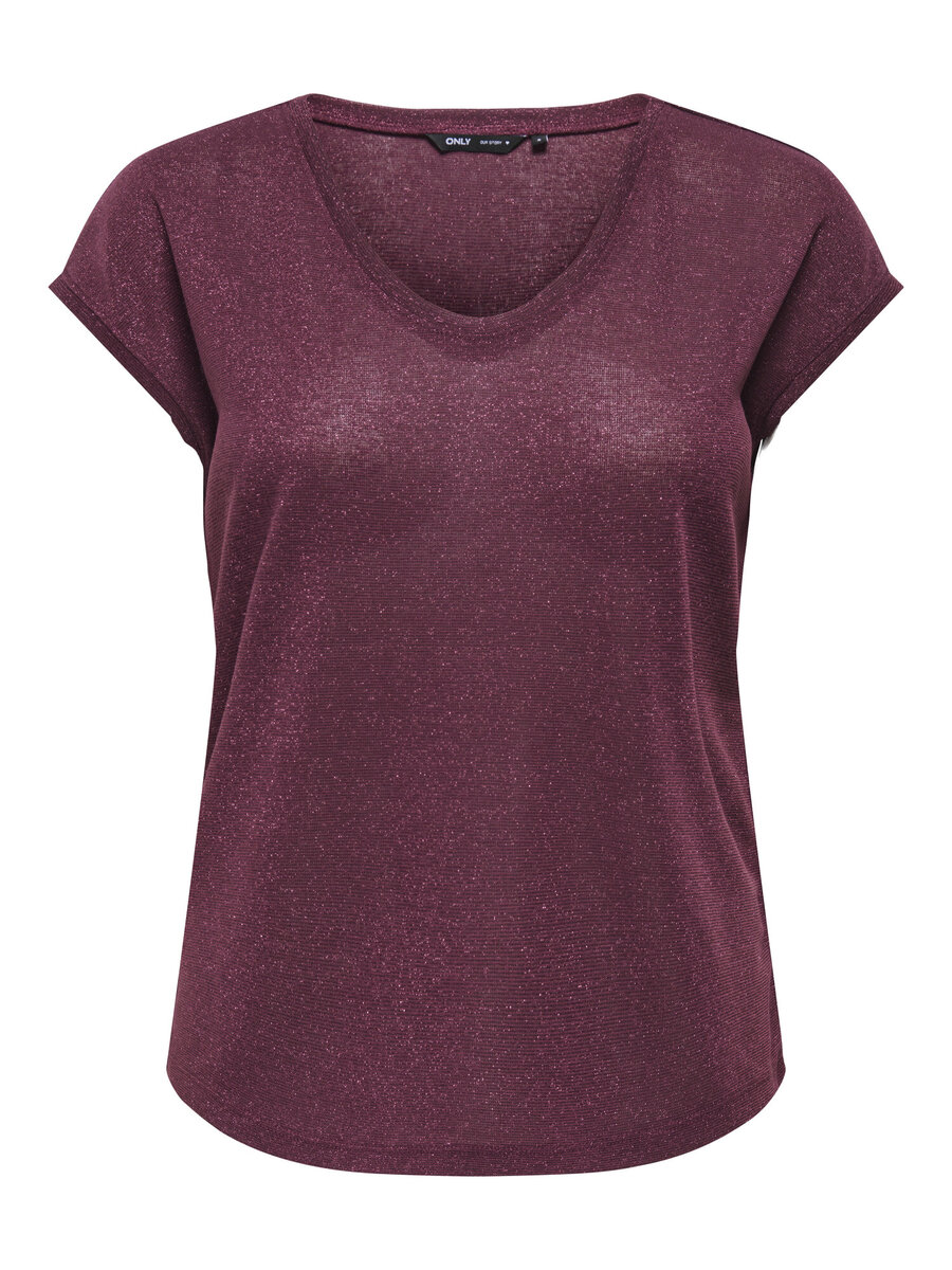 Top van het merk Only in het Bordeaux