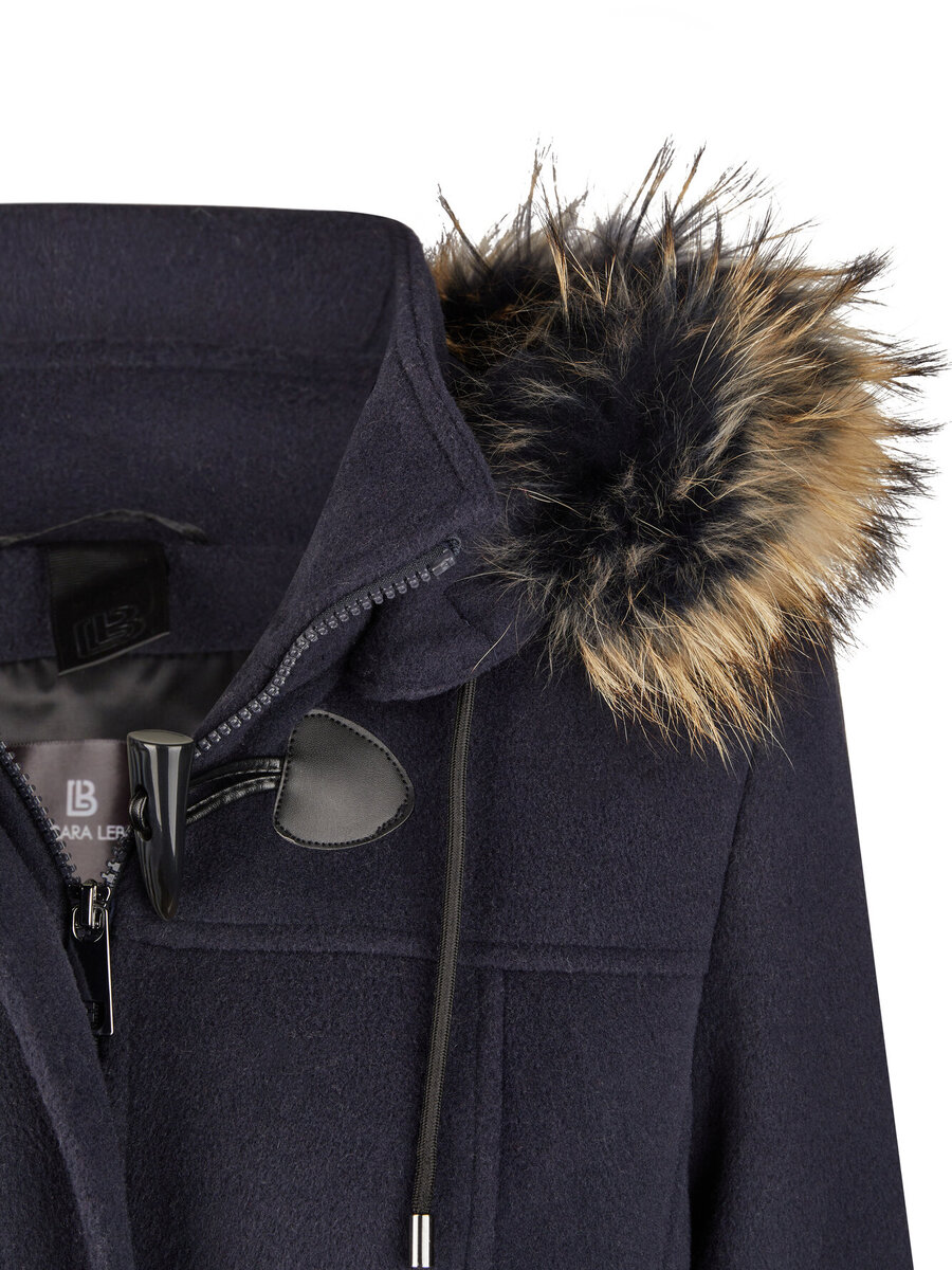 Mantel van het merk Barbara Lebek in het Marine