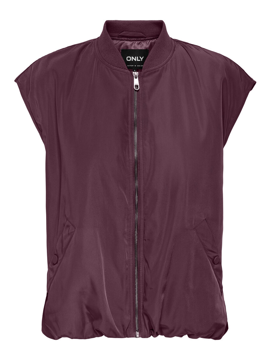 Bodywarmer van het merk Only in het Bordeaux Bodywarmer van het merk Only in het Bordeaux