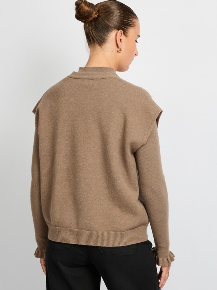 Gilet van het merk C&s The Label in het Bruin