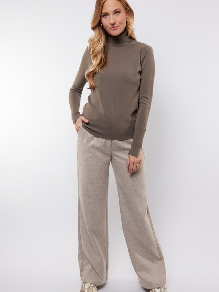 Broek van het merk C&s The Label in het Beige