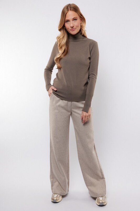 Broek van het merk C&s The Label in het Beige
