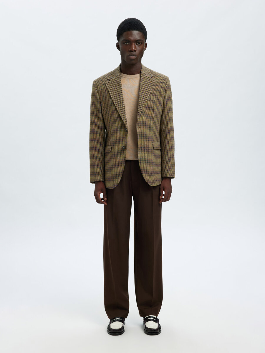 Pull van het merk Selected in het Bruin