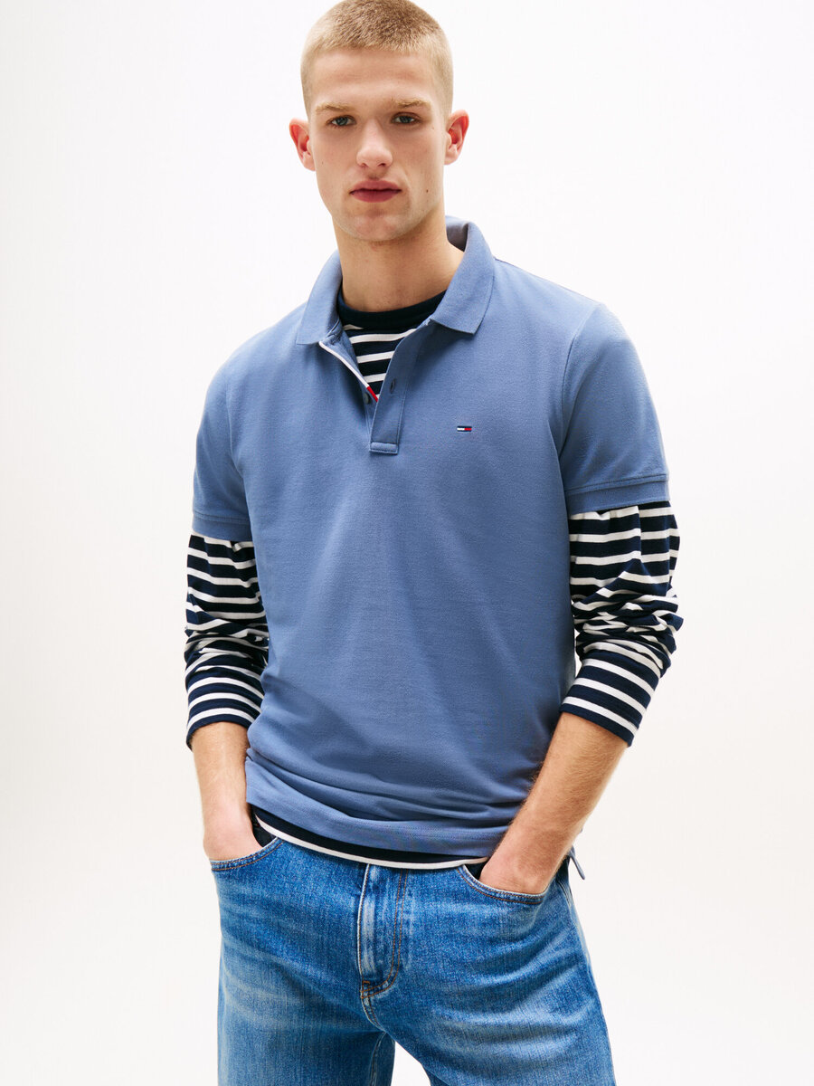 Polo van het merk Tommy Jeans in het Blauw