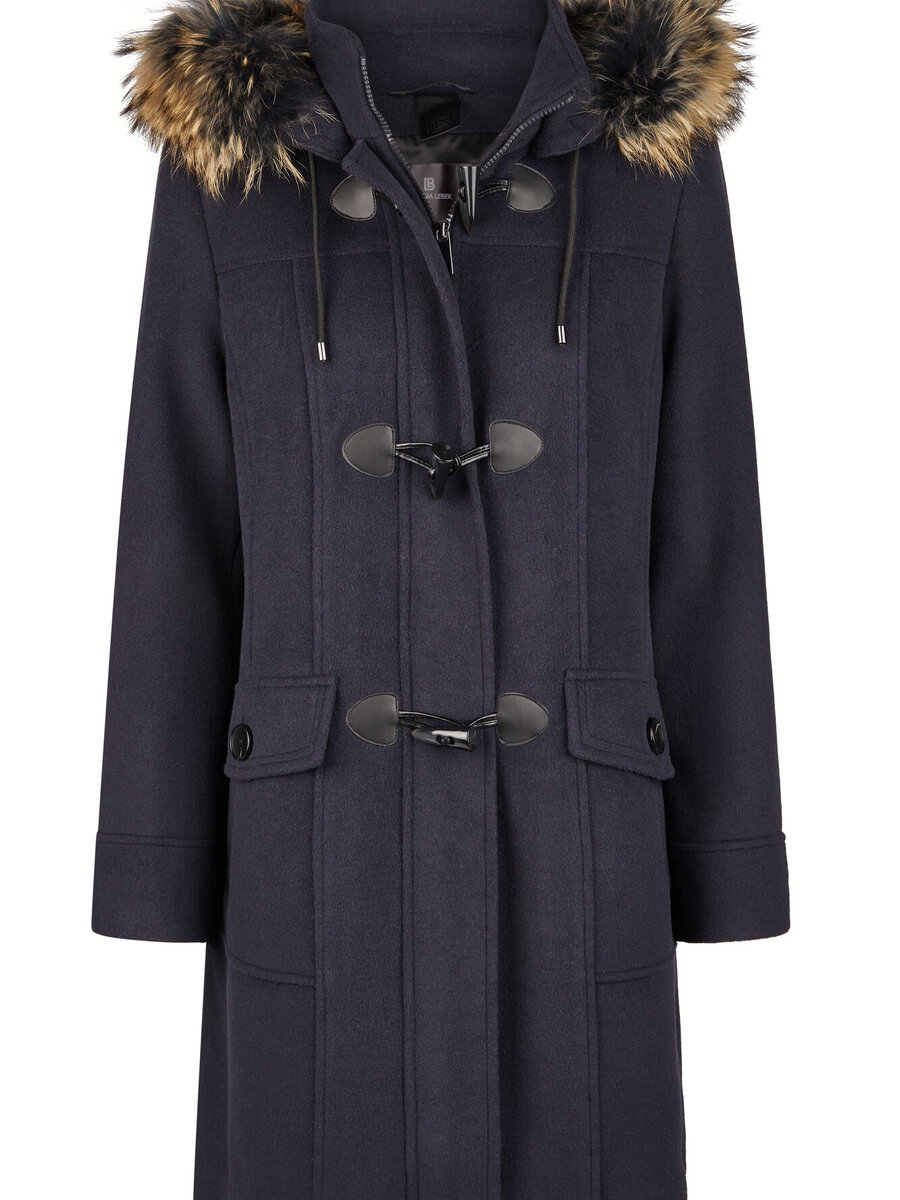 Mantel van het merk Barbara Lebek in het Marine