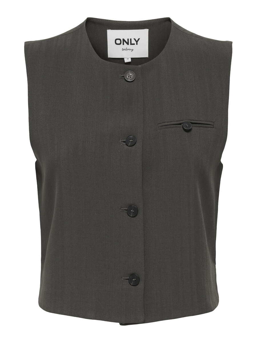 Gilet van het merk Only in het Bruin