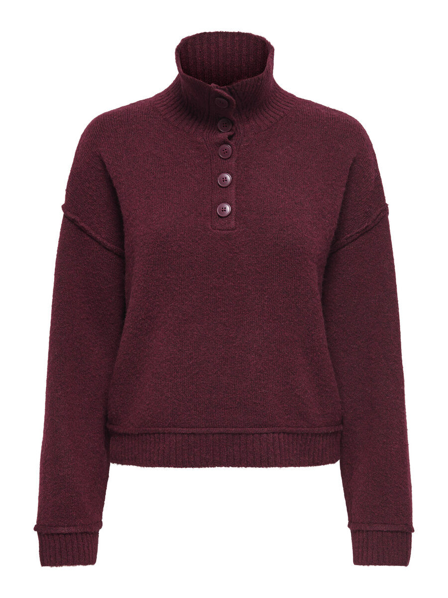 Pull van het merk Only in het Bordeaux