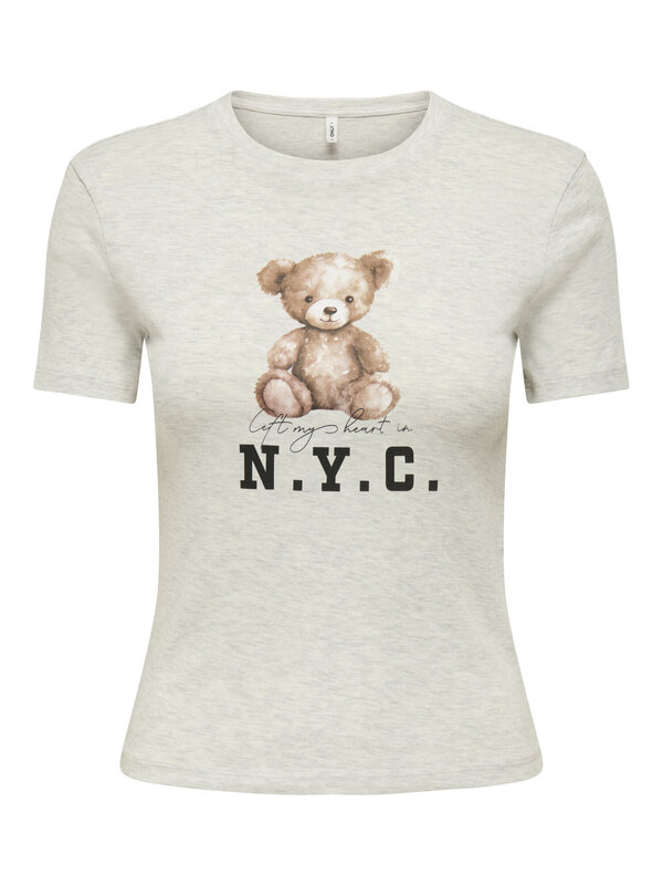 T-shirt van het merk Only in het Ecru T-shirt van het merk Only in het Ecru