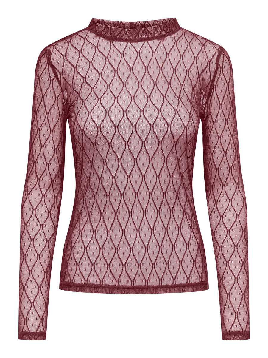 Top van het merk Only in het Bordeaux Top van het merk Only in het Bordeaux