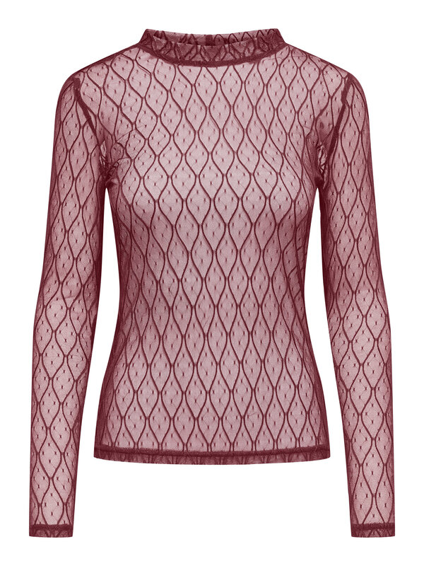 Top van het merk Only in het Bordeaux