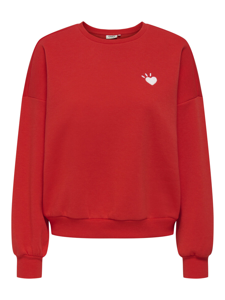 Sweater van het merk Only in het Rood