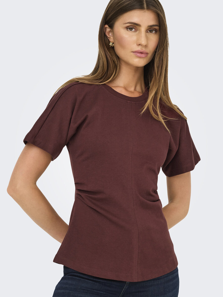 Top van het merk Only in het Bordeaux