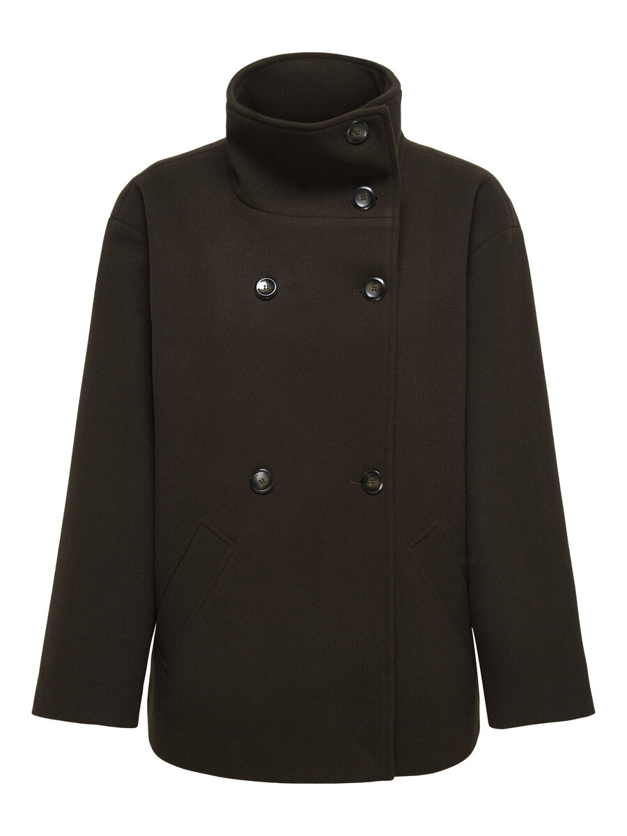 Mantel van het merk Only in het Bruin