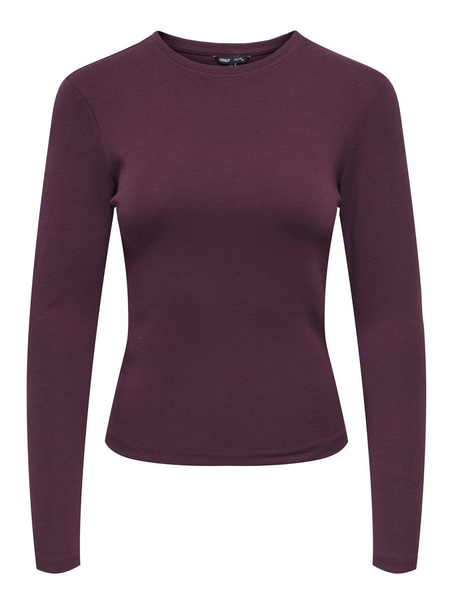 T-shirt van het merk Only in het Bordeaux