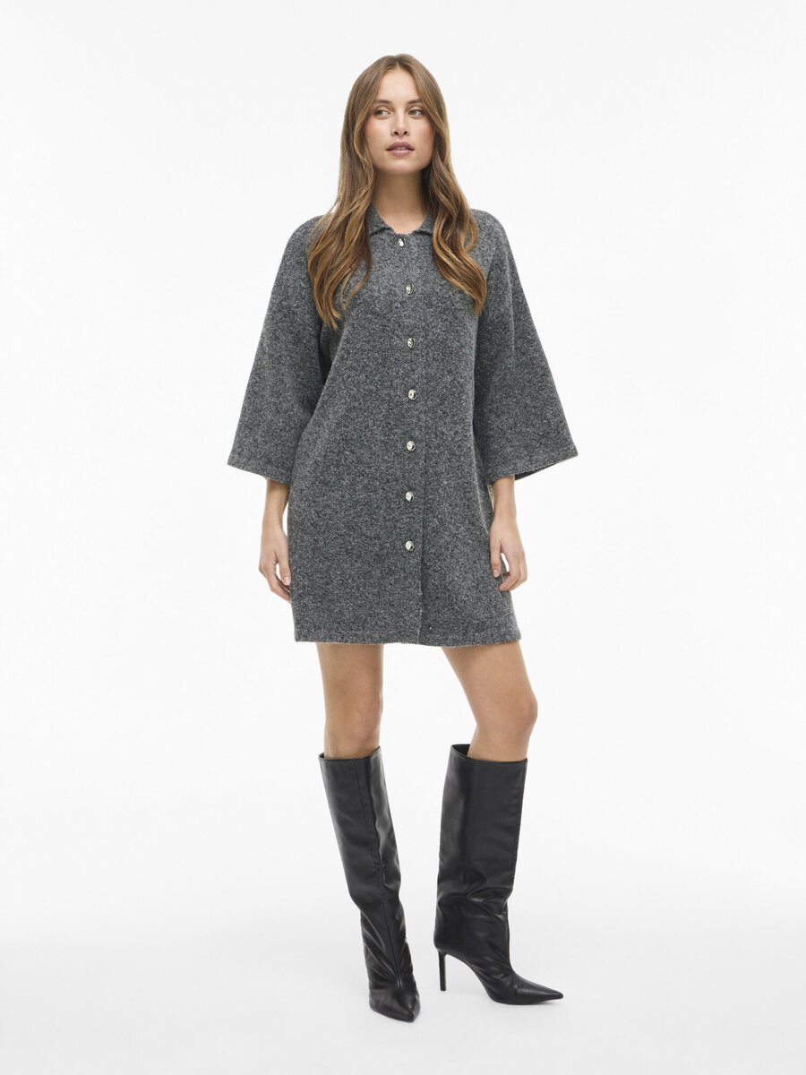 Kleed van het merk Vila in het Grijs