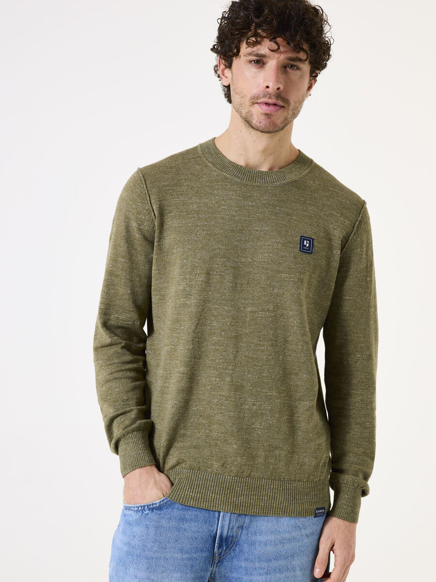 Pull van het merk Garcia in het Kaki