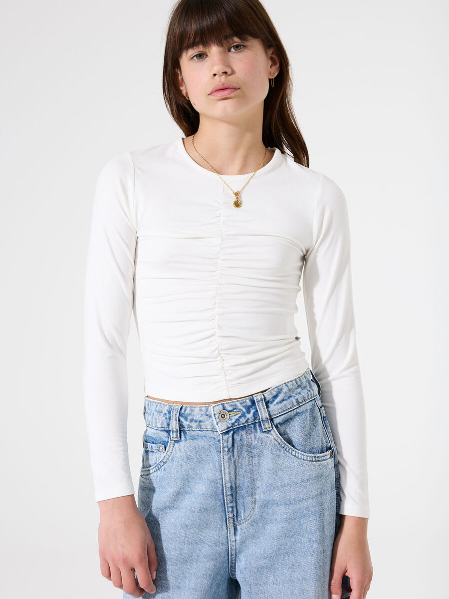 T-shirt van het merk Garcia in het Ecru