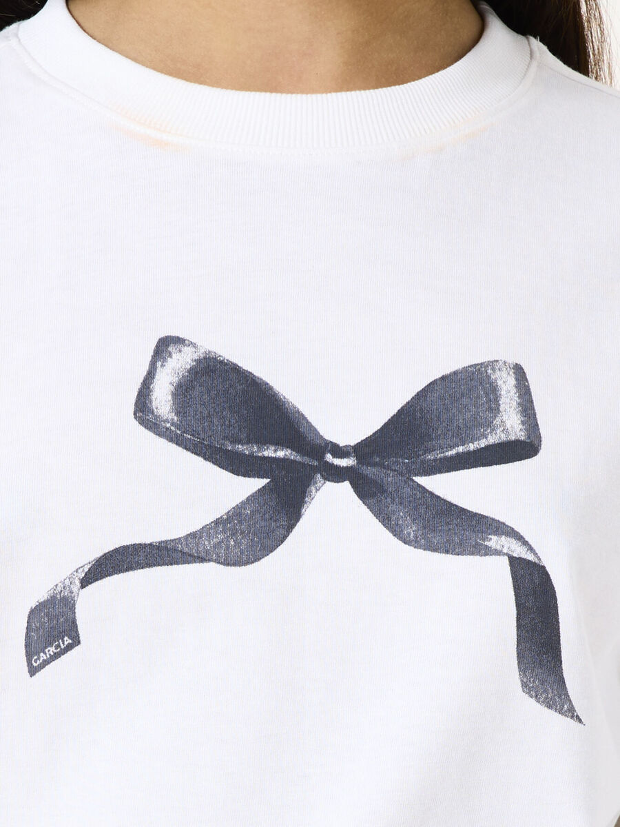 T-shirt van het merk Garcia in het Ecru