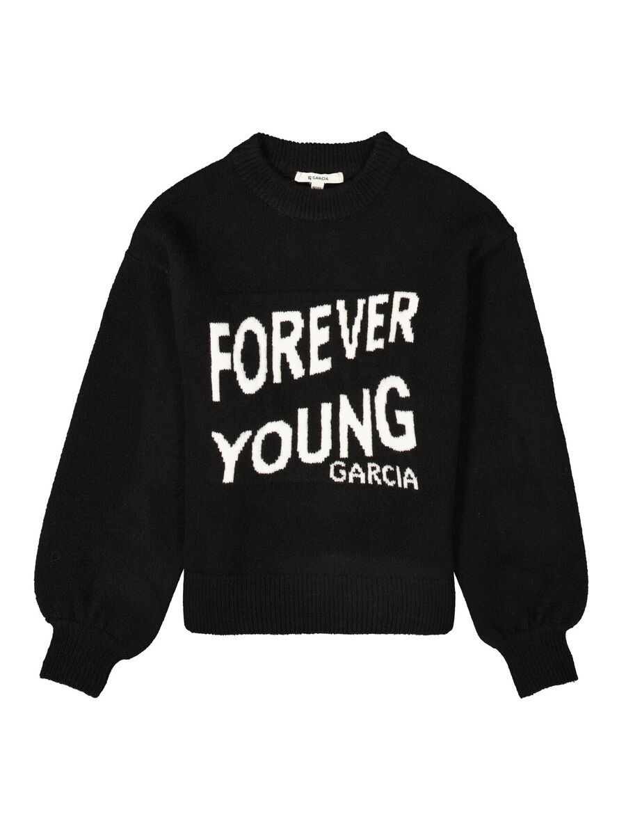 Pull van het merk Garcia in het Zwart Pull van het merk Garcia in het Zwart