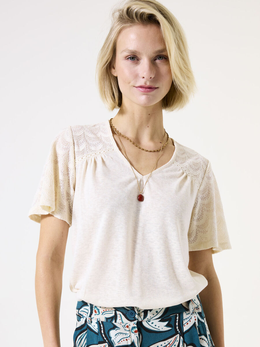 T-shirt van het merk Garcia in het Wit