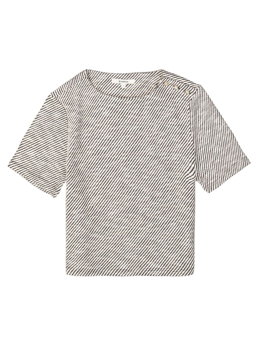 T-shirt van het merk Garcia in het Zwart