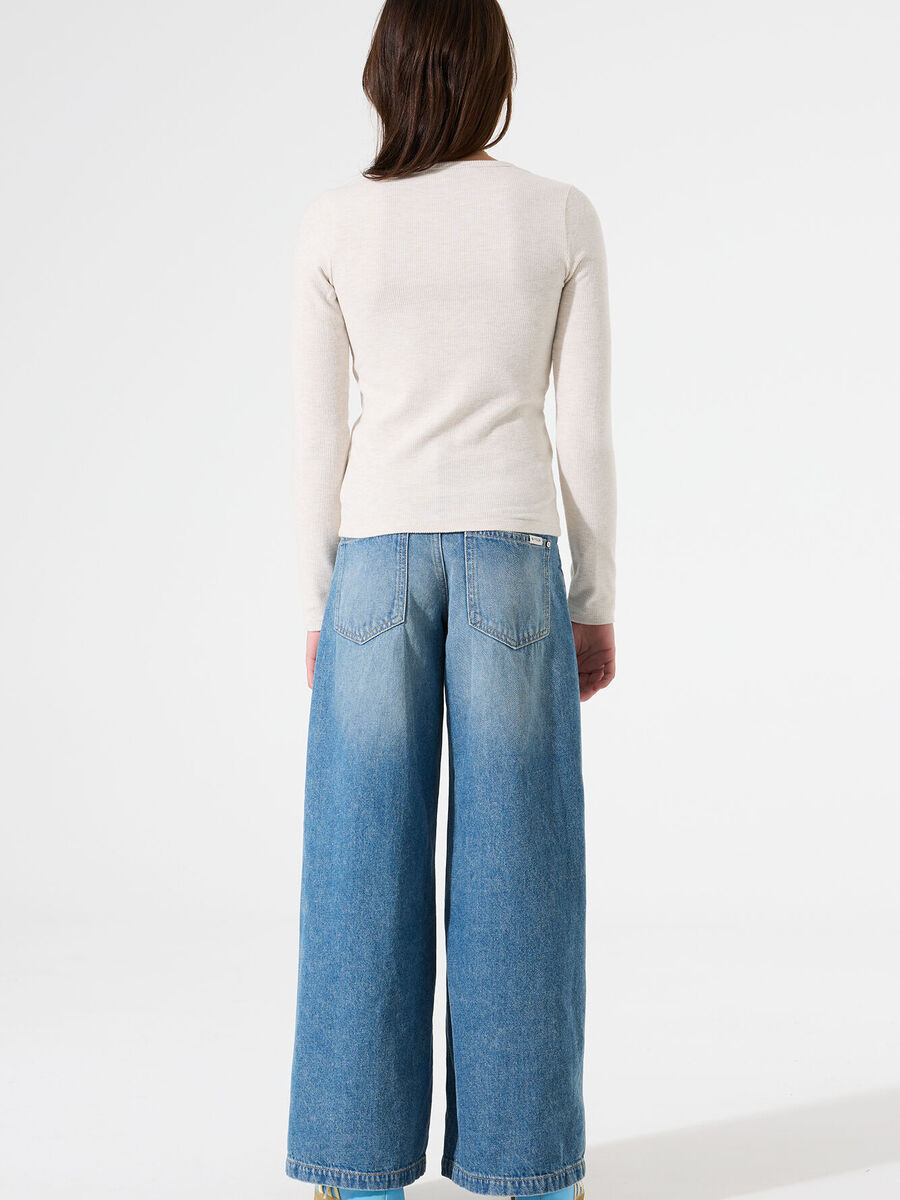 T-shirt van het merk Garcia in het Ecru