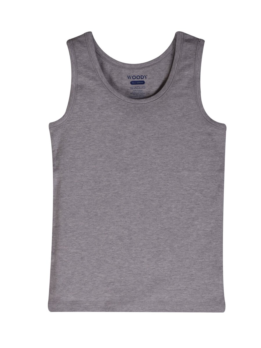 Singlet van het merk Woody in het Grijs