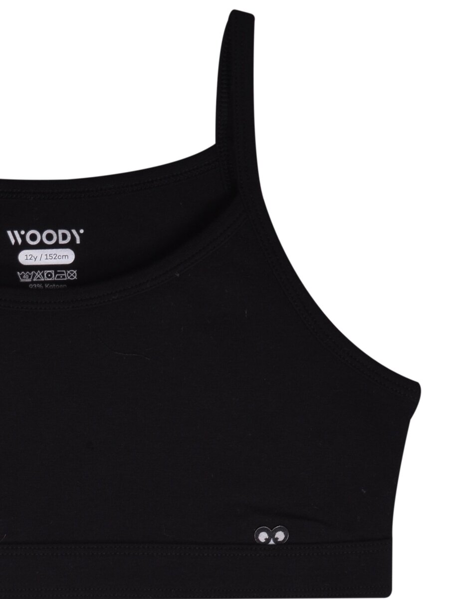 Top van het merk Woody in het Zwart