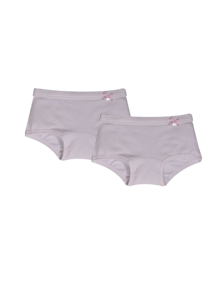 Meisjes shorty - duopack, roze dots