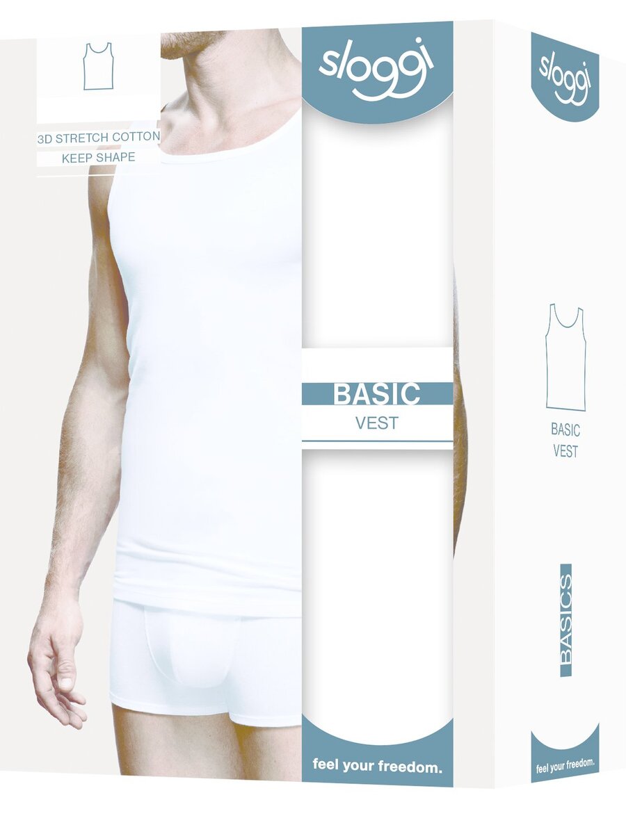 Singlet van het merk Sloggi in het Wit