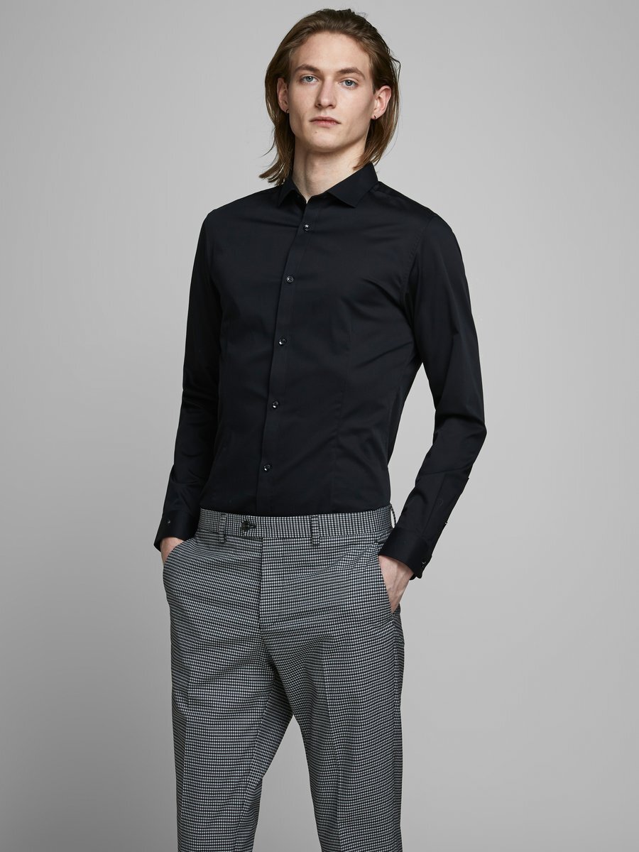 Hemd van het merk Jack & Jones Premium in het Zwart