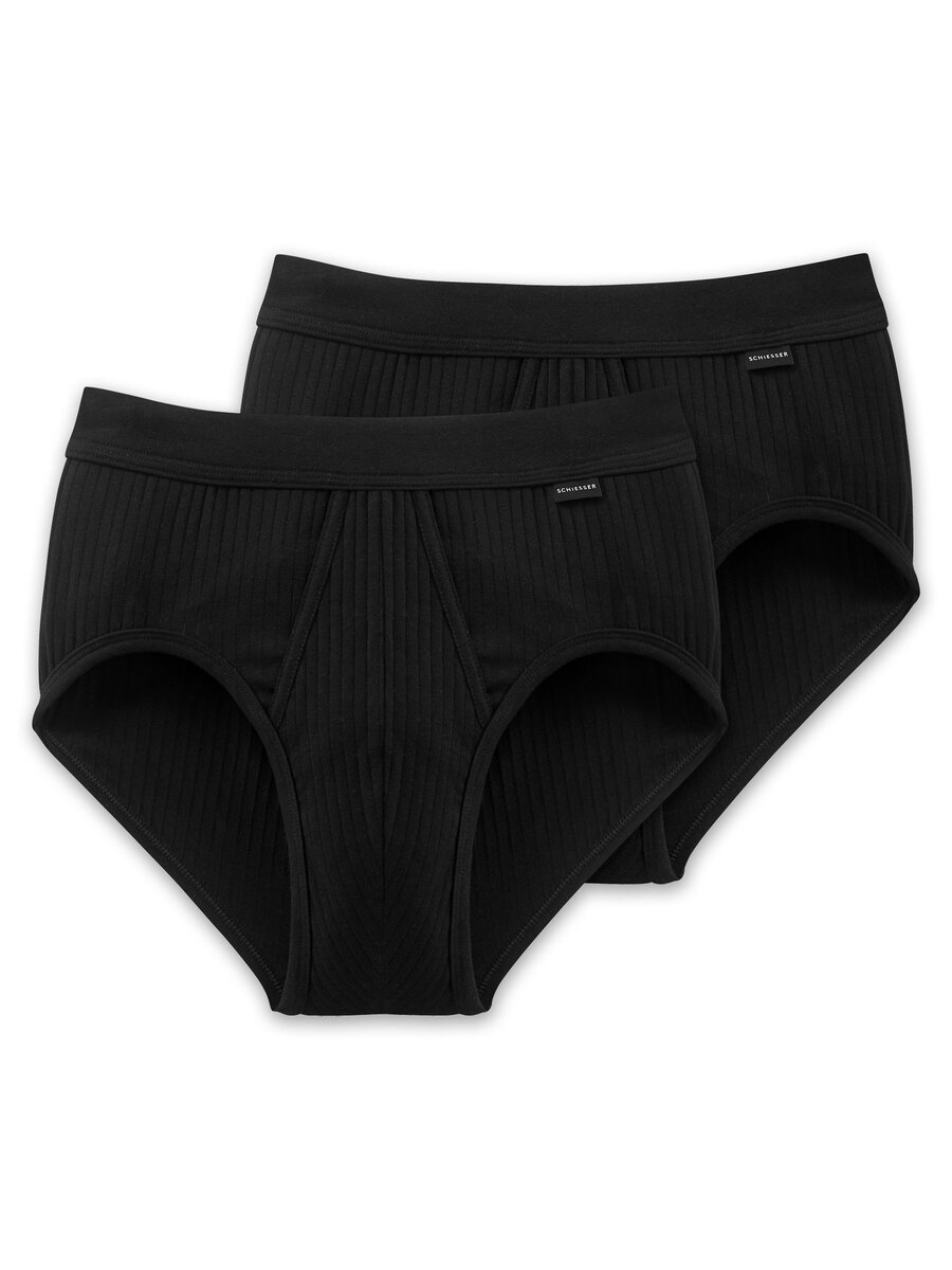 Slip van het merk Schiesser in het Zwart
